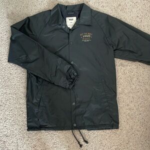 Vans black coach jacket. Large.